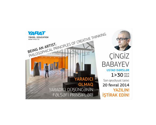 Yarat to hold workshop on thoughts and concepts
